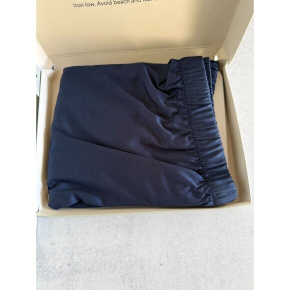 NWT Ettitude Bamboo‎ Silky PJ Set - Women's Navy Blue Cami & Shorts 2 Piece Set - Picture 4 of 11
